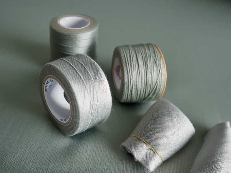 Cinta de refuerzo colocada en la línea de quiebre de la solapa de un saco con estructura